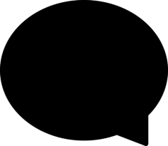 Oval Black Speech Bubble Line Tracing Svg Vector, Free Vectors File